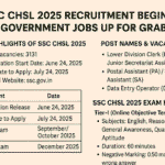 SSC CHSL 2025 Recruitment Notification - 3131 Vacancies Open